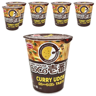 AceCOOK CoCo壱番屋咖哩烏龍麵 (62公克) 濃郁咖哩湯底 粗體烏龍麵, 6入