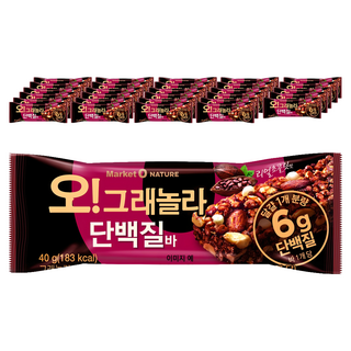 오리온 오 그래놀라 단백질바 12p, 480g, 3개