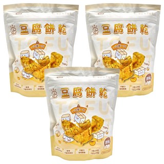正經人 豆腐餅乾 原味 非基改黃豆製成, 150g, 3包