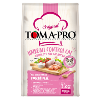 TOMA-PRO 優格 化毛高纖配方 乾飼料 全齡貓配方, 雞肉 + 米, 7kg, 1袋