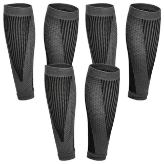 AOLIKES 奧力克斯 小腿壓力襪 跑步 籃球 足球適用, M, 3雙, 黑色