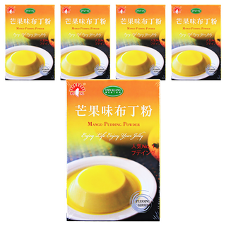 新光洋菜 芒果味布丁粉, 100g, 5盒