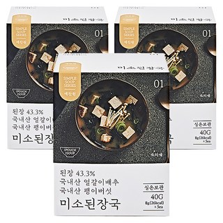 예찬원 미소된장국, 40g, 3개