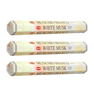 hem 六角線香 20支, 白色麝香, 3組