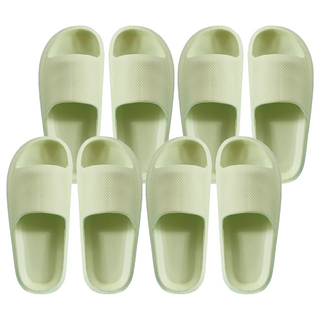 LIFE LANCE 減震降躁EVA客廳辦公室室內緩震拖鞋, 綠色, 4雙