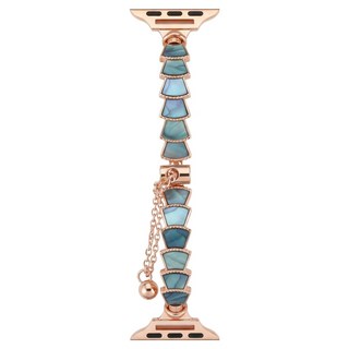 DAYA 絕美夢幻人魚尾漸層錶帶 Apple Watch, 漸層藍金, 1條