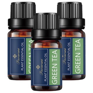 Pavaruni 純單方精油 綠茶 Green Tea 10ml 天然萃取 舒緩身心 清新香氛, 3罐