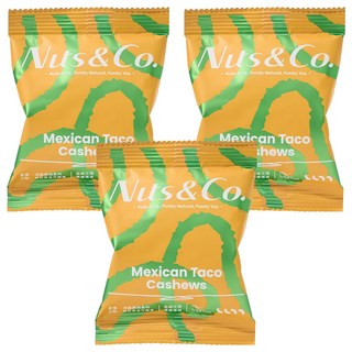 Nuts&Co. 堅果之間 天然輕調味 墨西哥塔可腰果, 3個, 25g