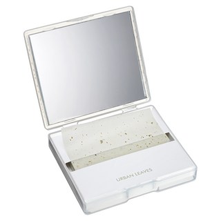 URBAN LEAVES 韓國原裝綠茶吸油面紙 附鏡子, 50張, 1包