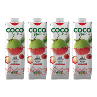 Sagiko Cocoplus 椰子水 鹹荔枝味, 1L, 4瓶