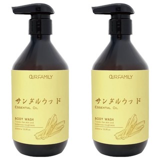 OUR FAMILY 一家人 益生菌療癒平衡沐浴 檀香精油 滋養乾燥肌膚, 500ml, 2瓶
