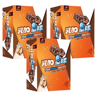 77 乳加星球 花生可可 Pop Choco 多層巧克力內餡 12入裝, 456g, 3盒