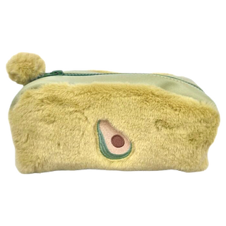 酪梨化妝包 絨布人造皮革 超大容量