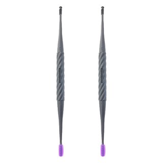 GREEN BELL 綠鐘 雙頭挖耳棒 (紫色) 日本制, 2支, 1入