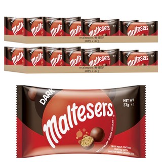 麥提莎 黑巧克力 蜂蜜麥芽球 香脆口感, 37g, 20包