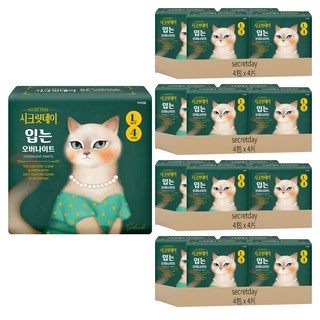secretday 韓國原裝進口 褲型衛生棉 大型(105碼以上), L, 4片, 16包