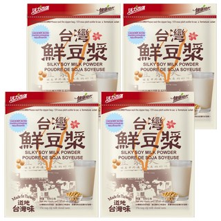 健康時代 台灣鮮豆漿 - 台灣傳統風味 香醇濃郁 快速沖泡 隨時享受, 4包, 500g