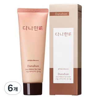 Danahan 高潤保濕防曬霜 SPF50+ PA++++, 6個, 42ml