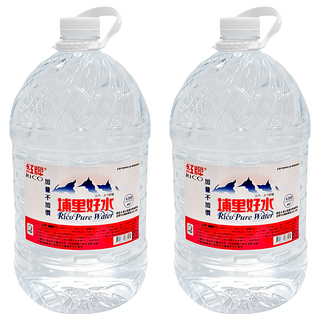 RICO 紅牌 埔里好水 Set 水質清澈無汙染, 6.3L, 2桶