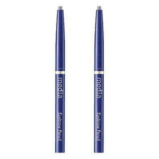 media 媚點 台灣公司貨 自轉式眉筆, 灰色, 2支