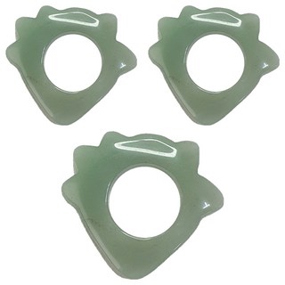 玉石刮痧板, 3個, 戒指(BJ6-3)