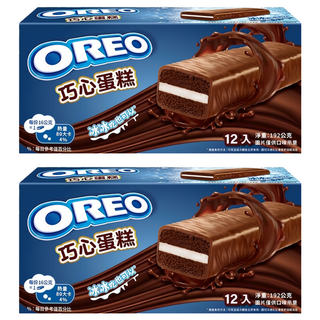 OREO 奧利奧 巧心蛋糕 12個, 可冰凍食用, 192g, 2盒