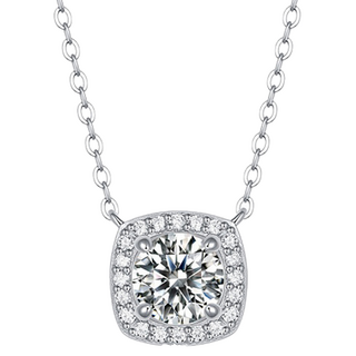 CF Diamond 莫桑鑽項鍊 B0311 相愛之約 1克拉