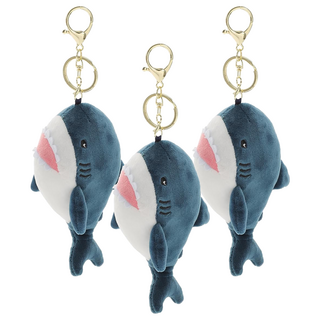 葉子小舖 小鯊魚吊飾, 15cm, 藍色, 3個