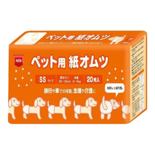 inuneru 狗兒爽 寵物尿褲 犬貓用, SS(20~30cm), 20片, 1包