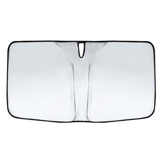 汽車前擋遮陽擋板 142 x 70cm, 1個, 銀色 + 黑色