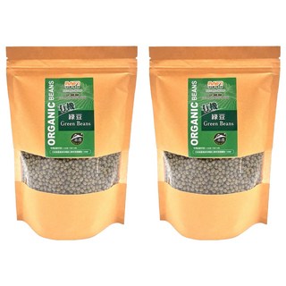 茂喜食品 有機綠豆 適合做成飲品或甜點, 400g, 2包