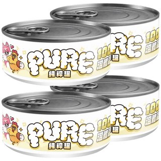 COUCH POTATO PURE 純粹貓咪主食罐 100% 濕糧肉, 溫體純雞肉, 80g, 4罐