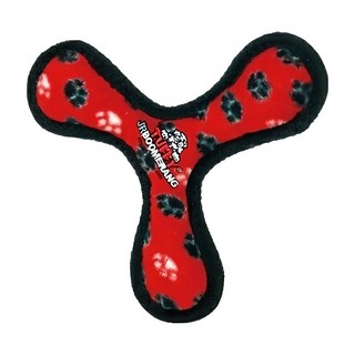 TUFFY 拉扯拔河玩具 經典基本款耐咬三角飛盤，天然無毒羊毛，圓滑邊緣設計，啾啾球x3, 20*20*3cm, 紅色, 1個