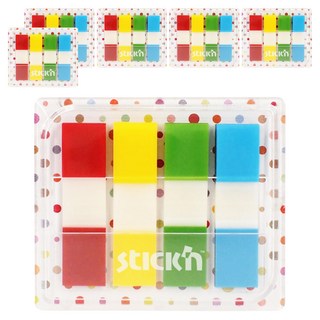 66032 抽取式透明標籤抽取式20張 45 x 12mm 4色, 6組, 20張