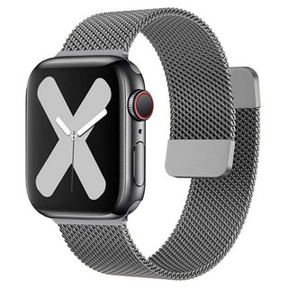 모조리 애플워치 호환 밀레니즈 마그네틱 스트랩, 건블랙, 1개