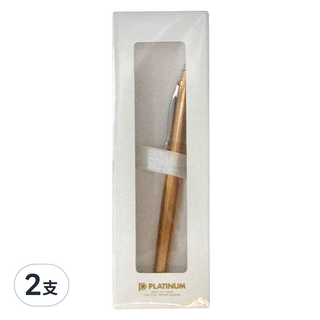 PLATINUM 白金牌 鋼珠筆 WKG-800, 玫瑰金, 2支