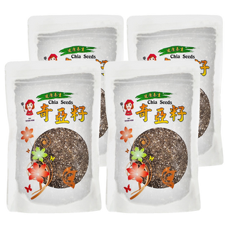 譽方媽媽 奇亞籽 富含纖維 高蛋白質 含Omega-3, 200g, 4包