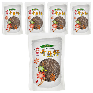 譽方媽媽 奇亞籽 富含纖維 高蛋白質 含Omega-3, 200g, 5包