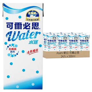 朝日可爾必思水語乳酸菌飲料, 90年乳酸菌歷史, 低熱量零脂肪, 清爽酸甜, 口感獨特, 24入, 330ml