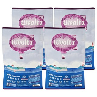 Wealtz 維爾滋 天然無穀全齡貓糧 高肉類蛋白 添加益生菌和膳食纖維, 300g, 4包, 雞肉