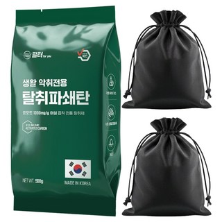 필터포유 파쇄 활성탄 실내 탈취제 + 부직포 주머니 2p 세트, 1개, 500g