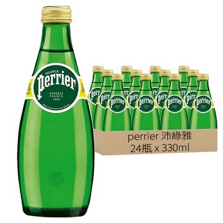 perrier 沛綠雅 氣泡天然礦泉水, 330ml, 24瓶