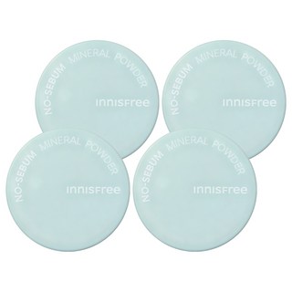 이니스프리 노세범 미네랄 파우더 5g, 4개