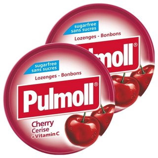 Pulmoll 寶潤 無糖櫻桃潤喉糖，含維他命C, 45g, 2盒