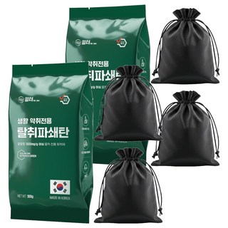 필터포유 파쇄 활성탄 실내 탈취제 + 부직포 주머니 2p 세트, 500g, 2세트