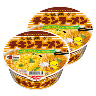 元祖雞汁味碗麵 濃郁香醇美味 即沖即食, 2入