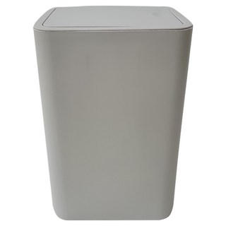 FAmILyLIFE 生活 簡約風彈蓋垃圾桶 A-366-G 15L, 灰色, 1個