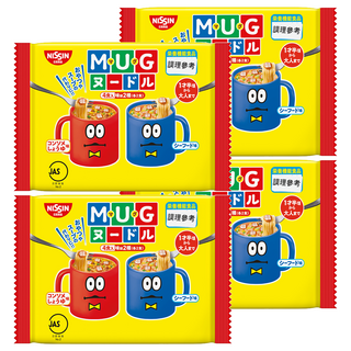 NISSIN 日清 馬克杯麵 2味 (各2食) 日式美味小餐 快速出餐 適合工作、學習間隙 滿足日常輕食需求, 4袋