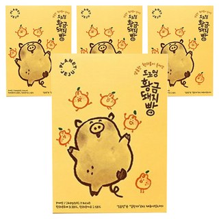 Eco J Food 濟州島 Dorumeong 黃金豬麵包 7入, 140g, 4個