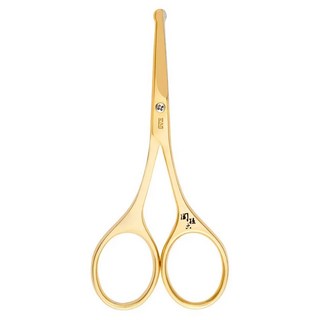 KAI 貝印 関孫六 安全修剪鼻毛剪刀, 金色, 1支